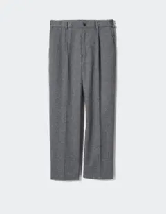 ユニクロ　タックワイドパンツ/ヘリンボーン、ベージュセット　Lサイズ