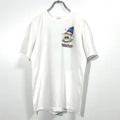 ヴィンテージ・Tシャツ 企業物 販促 コミック風 白M