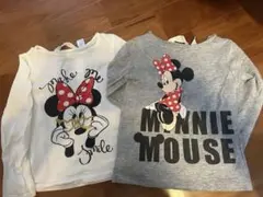 H&M ミニーマウス Tシャツ 2枚セット US 2-4Y
