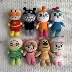 アンパンマン ぬいぐるみ８体セット プリちぃビーンズ