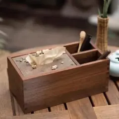 木製 化粧小物収納ボックス