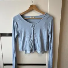 earth music&ecology 水色 クロップドカーディガン　セット　F