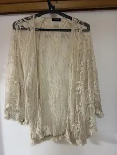 カーディガン レース羽織