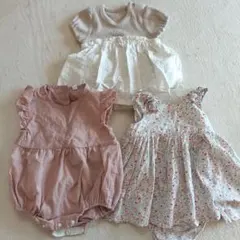 ベビー ロンパース 3点セット まとめ売り