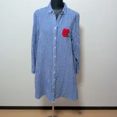 グラニフ。腹ペコ青虫。ギンガムチェック。シャツワンピース