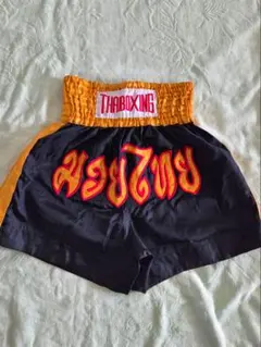 THABOXING ムエタイ ファイトショーツ ブラック/ゴールドのサムネイル