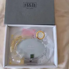 HOYAガラス 時計付き写真立て フォトフレーム★未使用