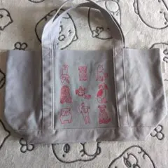 Afternoon Tea トートバッグ グレー 犬柄のサムネイル