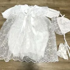 【美品】セレモニードレス　ベビードレス4点セット　新生児 50 60 70