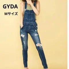 GYDA　BACK RIPPED　スキニーサロペット　オーバーオール　Mサイズのサムネイル