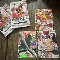 ラウンドワン ワンピースカード プロモーションパック ナミ、ニコ・ロビン　ゾロのサムネイル