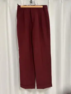バーガンディ ワインレッド ワイドパンツ スラックス Mサイズ