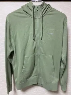 NIKE メンズ　フルジップパーカー　グリーン　フレンチテリー