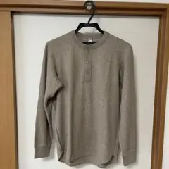 ユニクロ ワッフルヘンリーネックTシャツ