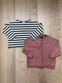 quoti use fithボーダーカットソー&MARKEY'S薄手トレーナー