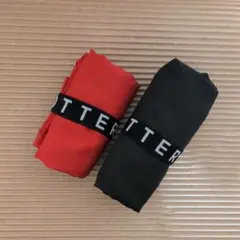 MOTTERU エコバッグ 2点セット レッド ブラック