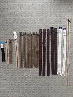 【まとめ売り】YKK等　ファスナー 18本セット ベージュ系