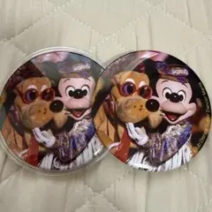 アンコールザモーメンツ展 缶バッジ 実写 ミッキー プルート クラブディズニー