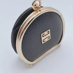 Givenchy ブラックレザー コインケース　がま口　ゴールド　4Gロゴのサムネイル