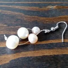 パール　ピアス　ネックレス　ブレスレット　セット