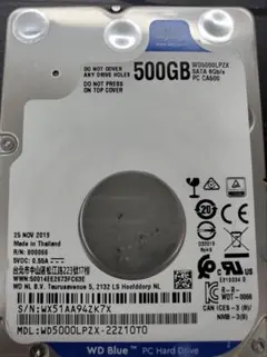 WD 5000LPZX 500GB 2.5インチ HDDのサムネイル