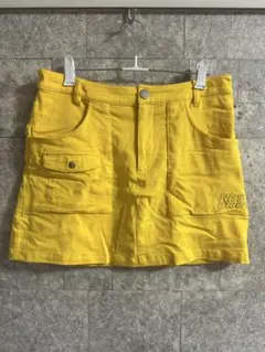 KISS ON THE GREEN イエローフロントポケットスカート サイズ3