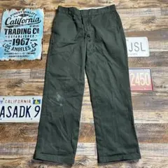 シ*コ様 Dickies 874 ワークパンツ グリーン W32 チノパン 古着