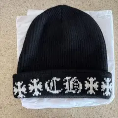 【新品・未使用】CHROME HEARTS ニット帽 ビーニー クロスボール