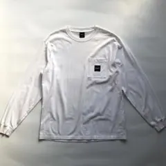 ★HUF★ロングスリーブTシャツ 白 タグ M ストリート スケート リブ