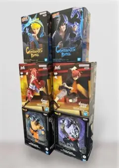 バンダイ プライズフィギュア　まとめ　ドラゴンボール　ナルト　銀魂6体セット