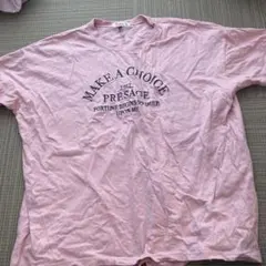 160 ピンクラテ ピンク Tシャツ L