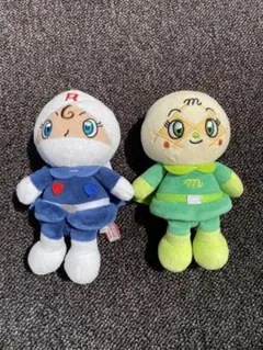 アンパンマンぬいぐるみ　メロンパンナちゃん　ロールパンナちゃん