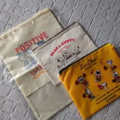 AOKI★ノベルティ３点★スヌーピー バッグ・ポーチセット