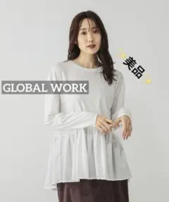 k0657 美品 グローバルワーク ヘビロッTEEアソート切り替えプルオーバー