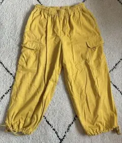 Attitude Makes Style! イエロー ワイドカーゴパンツ L