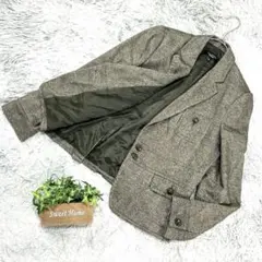 良品❗️【TALBOTS】ウール混テーラードジャケット (10) グレー系