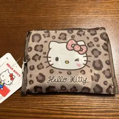 新品　ハローキティ しまむら エコバッグ ブラウン　ヒョウ柄 ギャル