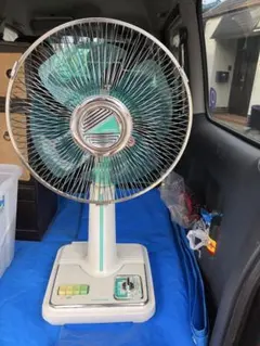 レトロ 扇風機 ゼネラル扇風機ハイクール EF-657ブルー羽根 動作確認済