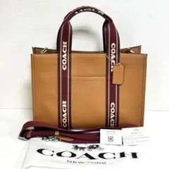 【極美品】coach スミス トートバッグ ショルダー 2way キャメルのサムネイル
