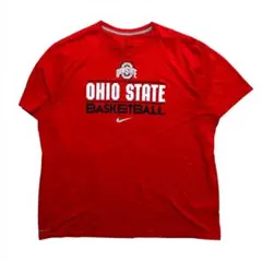 00s ナイキ オハイオ州立大学 カレッジTシャツ XXL 赤 ドライフィット