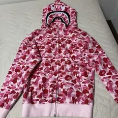 bape シャークパーカー ピンク Mサイズ