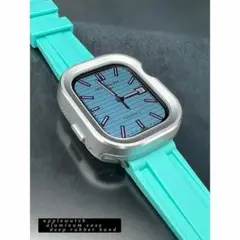 アップルウォッチ　アルミカバーワイドラバーベルト