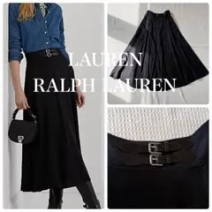 LAUREN RALPHLAURENバックルトリム付きツイルAラインスカート現行のサムネイル