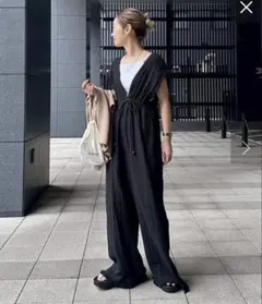 CIAOPANIC TYPY ガーゼシャーリングオールインワン M ブラック