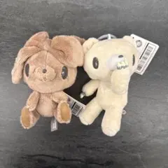 チャックスＧＰ グルーミー 汎用うさぎ ぬいぐるみマスコット 2点セット