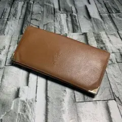 Yves Saint Laurent クロコ型押し レッド 長財布 9832 - メルカリ