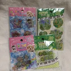 amifa カプセルシール　おはじきシール 4点セット