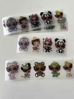 ヒスミニ グリッター防水シール 同柄5シート