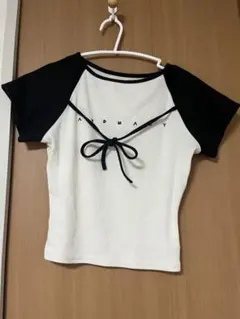 andmary alma ribbon tops black ブラック - メルカリ