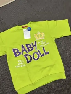 新品未使用タグ付きBABY DOLL Tシャツ 120size ライムグリーン